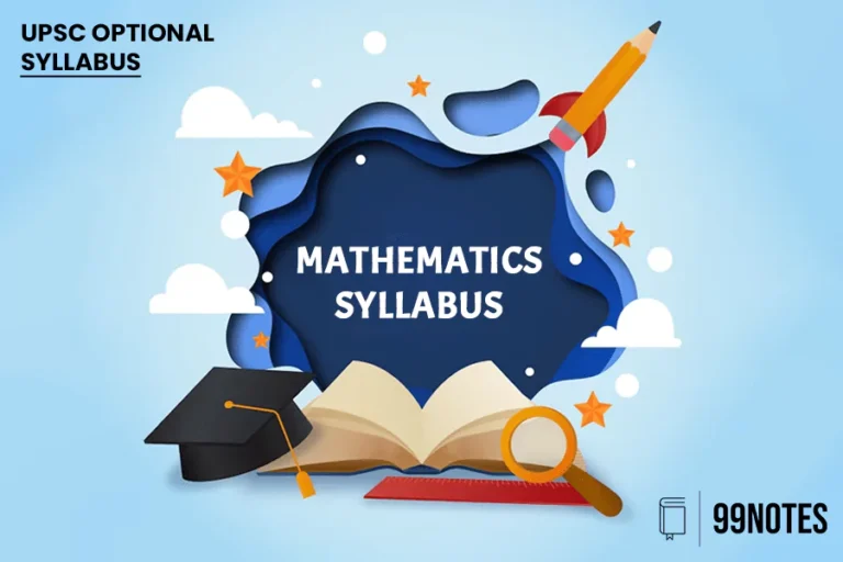 Upsc Mathematics Optional Syllabus For Cse Mains 2024