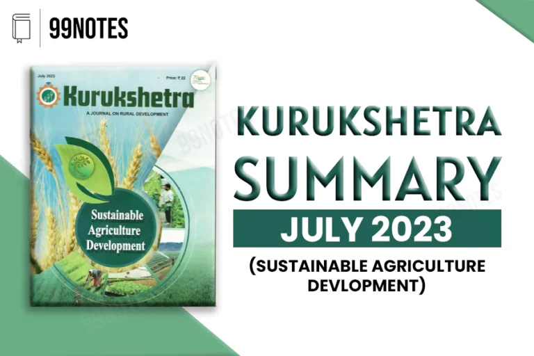 Kurukshetra July 2023: Summary