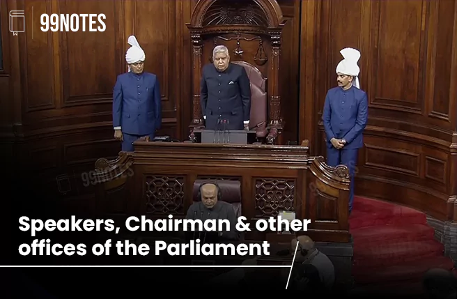 Speakers, Chairman And Other Offices Of The Parliament