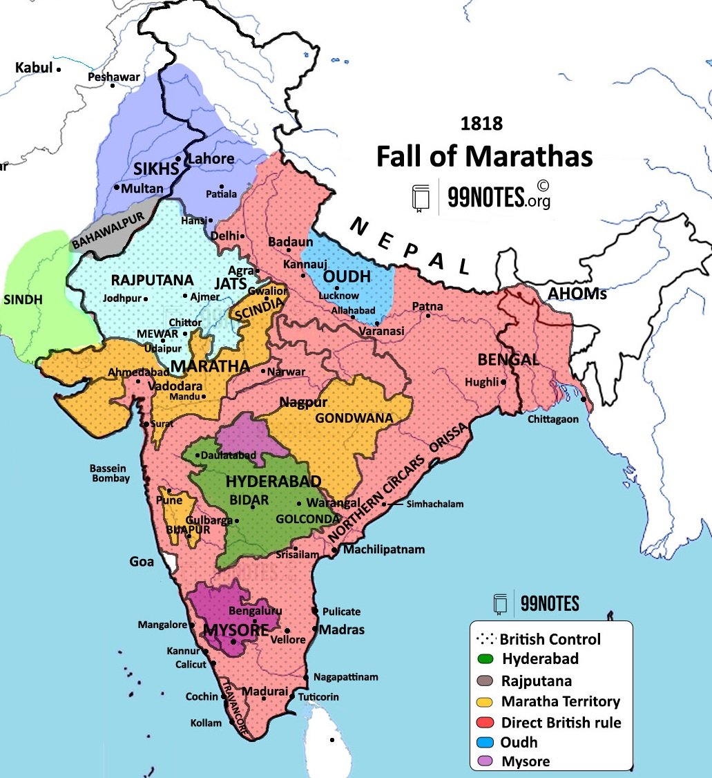 British Expansion In India - Mysore, Maratha | Updated May 24, 2025 British Expansion In India- Fall Of Marathas