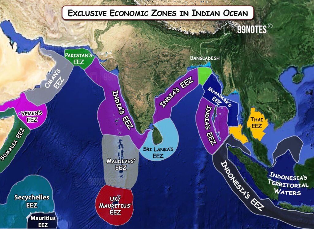 Exclusive Economic Zone - Indian Ocean