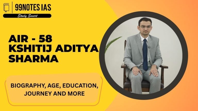 Kshitij Aditya Sharma: Upsc Air 58 2024 — A Journey Of Dedication And Artistry