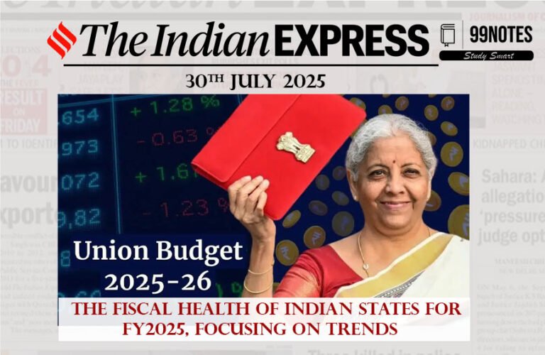 30 July 2025: Indian Express Editorial Analysis