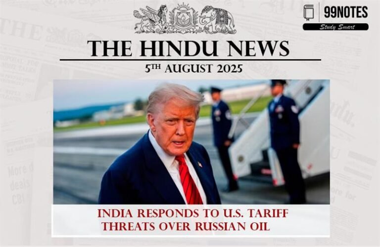 05 August 2025: The Hindu Editorial